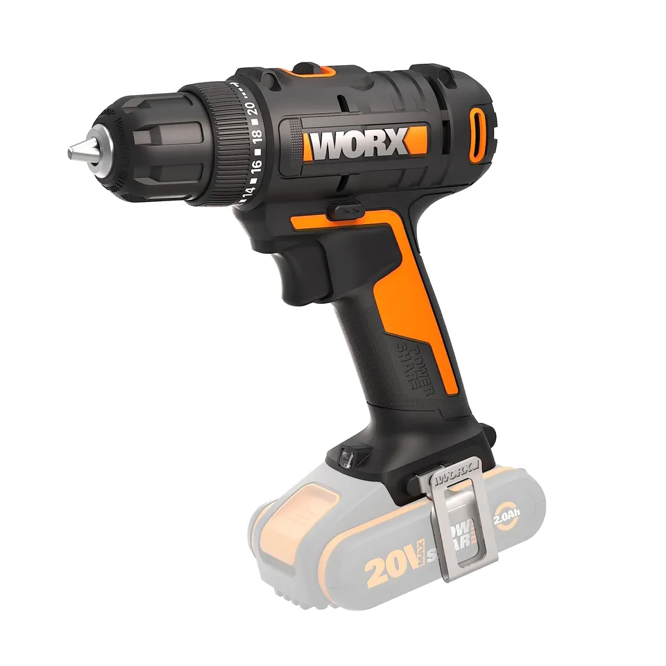 Worx WX100.9 Trapano Avvitatore 20V 30Nm Corpo