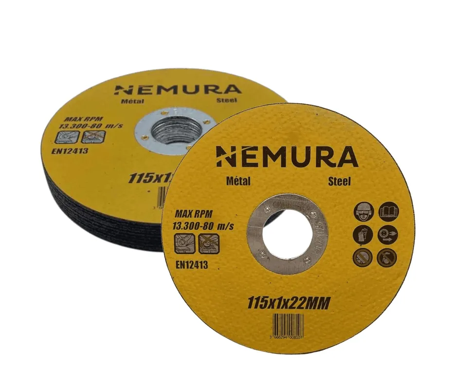 Nemura DT115122/10 Dischi da Taglio Metallo 115 mm 10 Pezzi