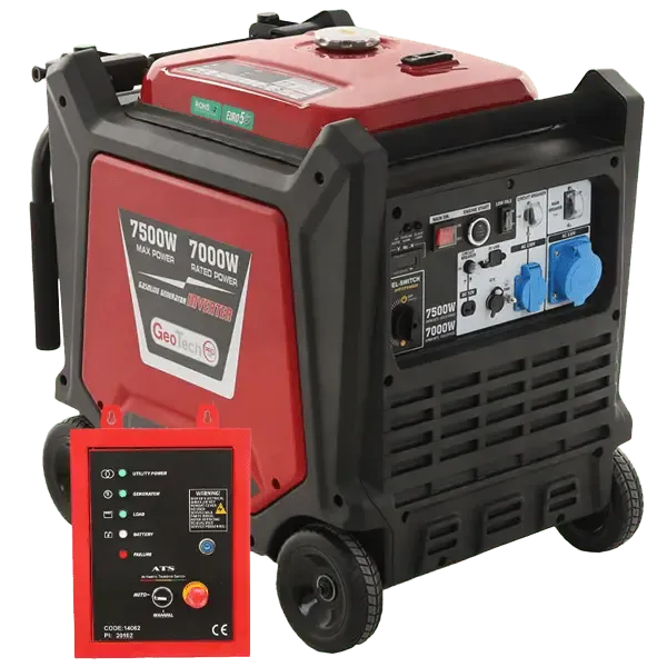Geotech PTGA 9000 Generatore Benzina 7 kW Silenziato AVR
