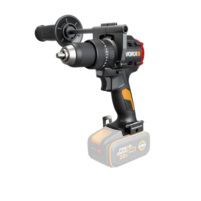 Worx WX356.9 trapano avvitatore percussione solo corpo 85 Nm