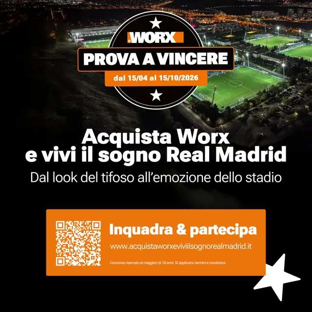 Worx WG730E tosaerba a batteria 20V 30cm 200mq