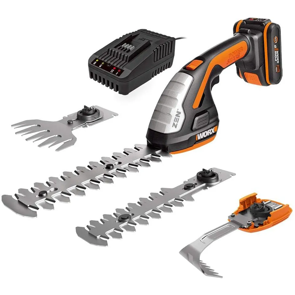 Worx WG801E Forbice Batteria 20V 3 lame siepe erba