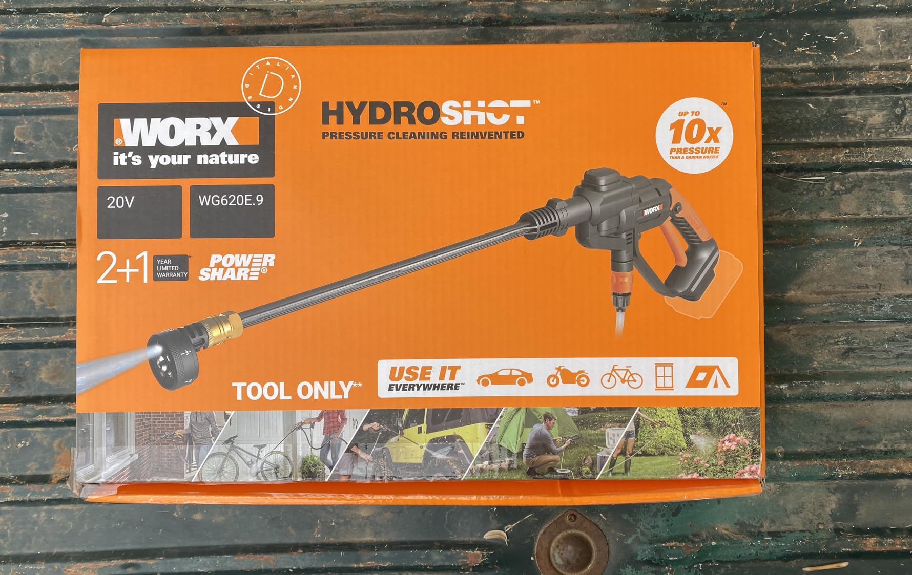 Worx Hydroshot WG620E.9 idropulitrice 20V solo corpo