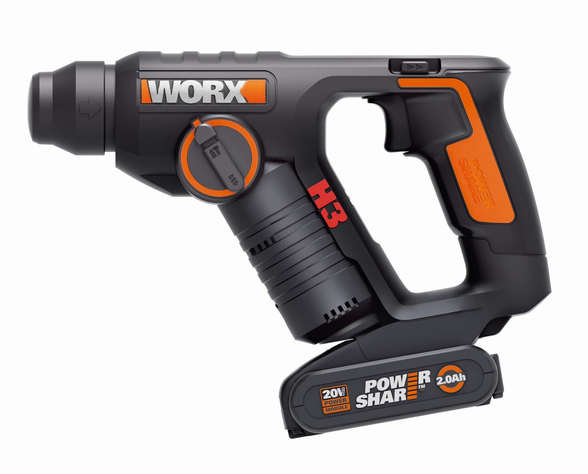 Worx WX394.6 H3 Tassellatore 20V con 2 Batterie 2Ah