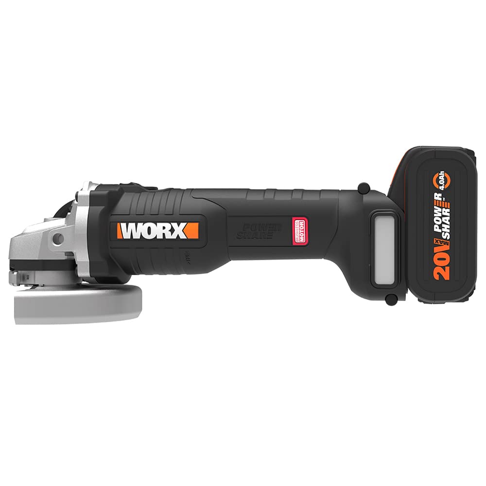 Worx WX813 Smerigliatrice Angolare 115mm 20V 4.0Ah Brushless