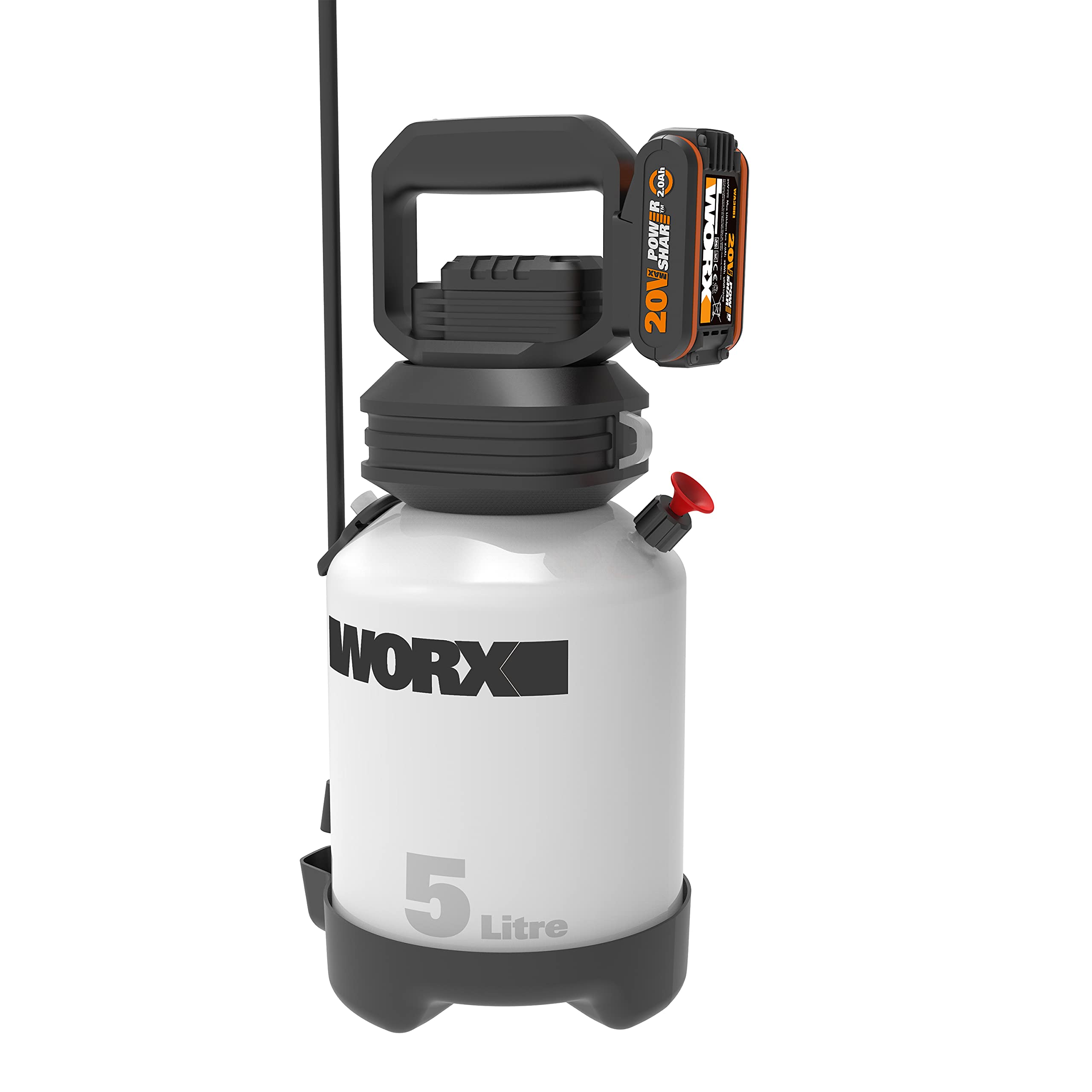 Worx WG829E Spruzzatore a Batteria 20V 5L con Lancia