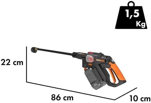 Worx WG633E.9 idropulitrice 20V solo corpo ugello 5in1