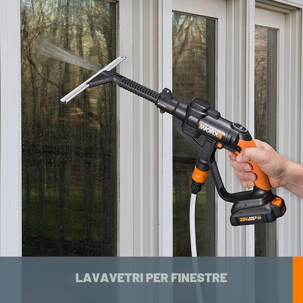 WORX Hydroshot WA4072 kit accessori pulizia nero 4 pezzi
