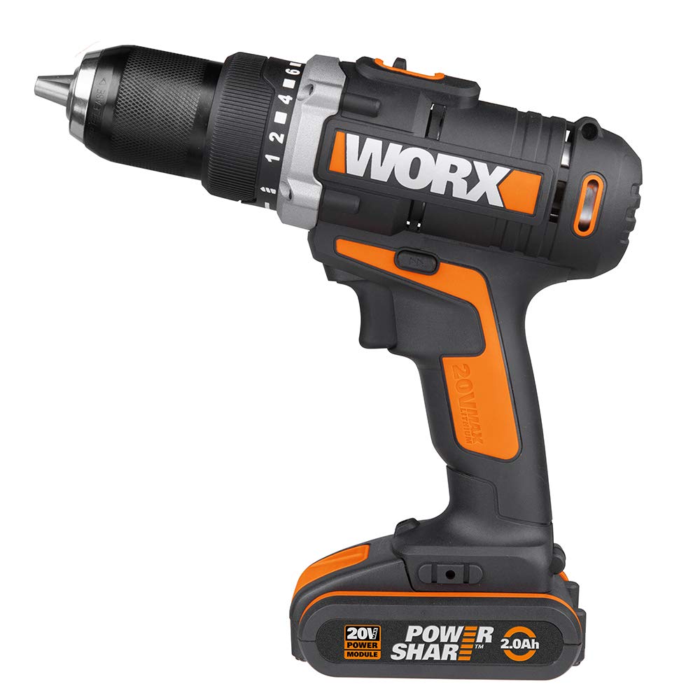 Worx WX183.1 trapano avvitatore 20V 50Nm con batteria