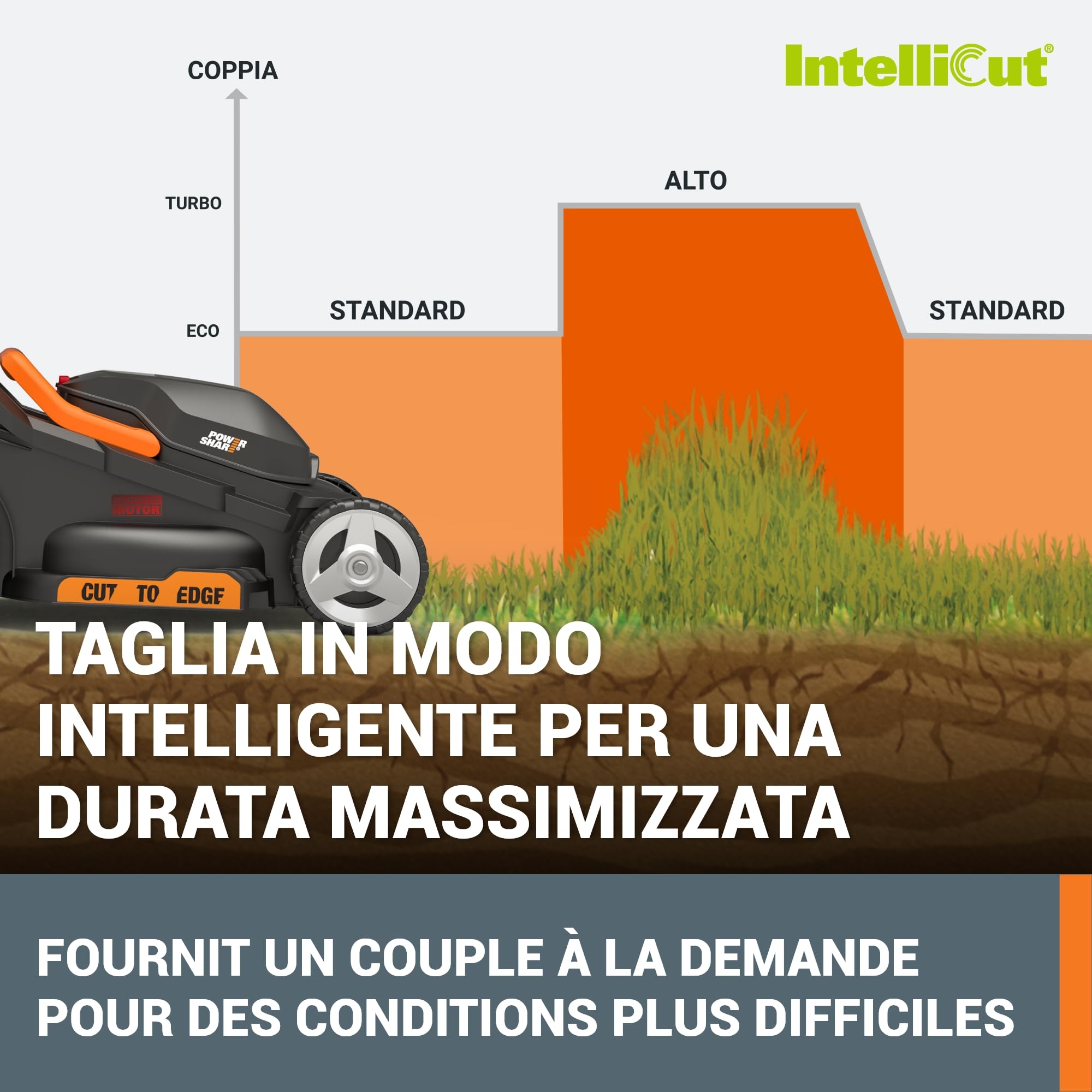Worx WG730E tosaerba a batteria 20V 30cm 200mq