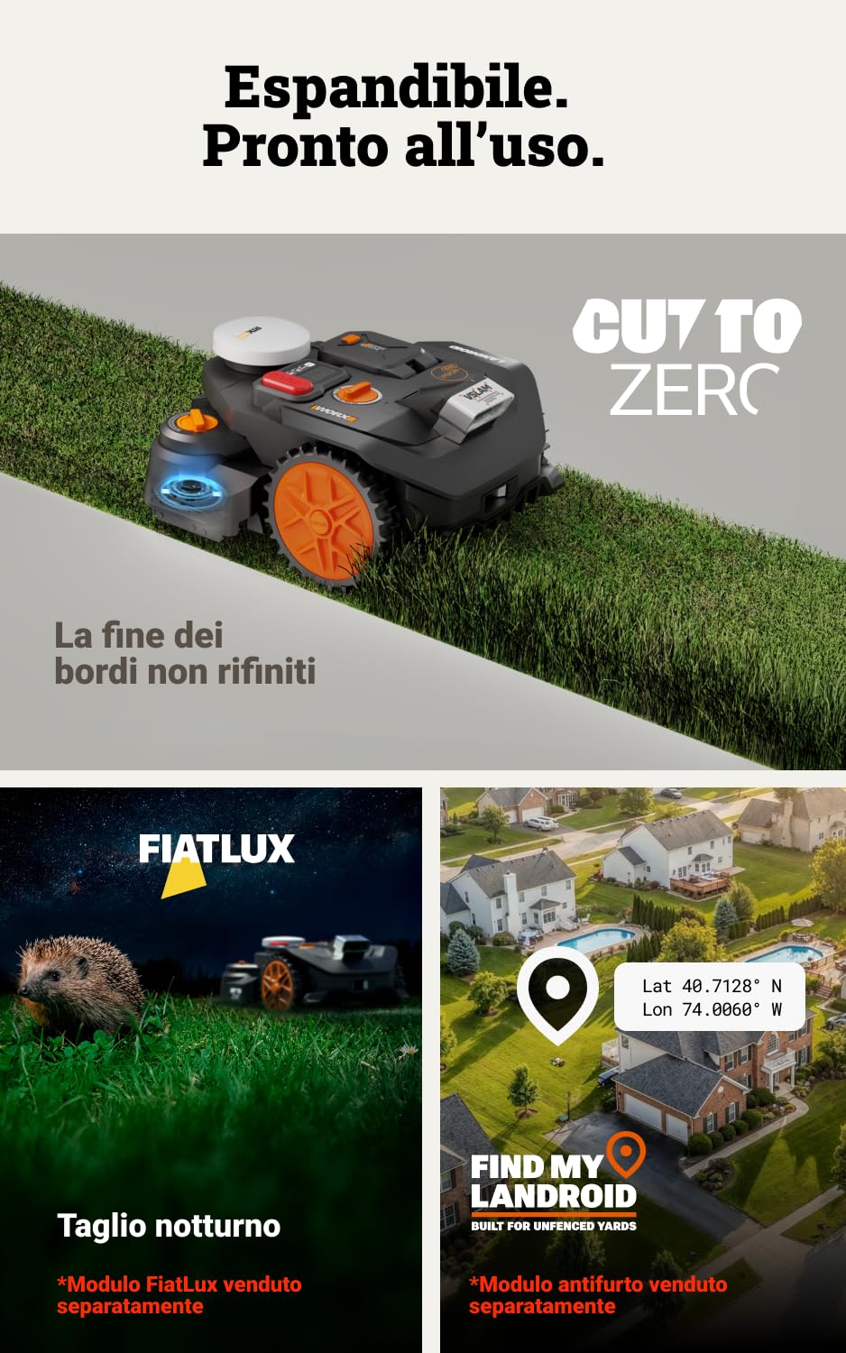 Worx Vision Cloud WR306E Robot Rasaerba 600 m²