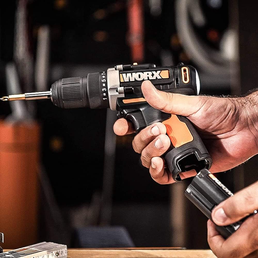 Worx WX128.3 trapano avvitatore 12V con 2 batterie