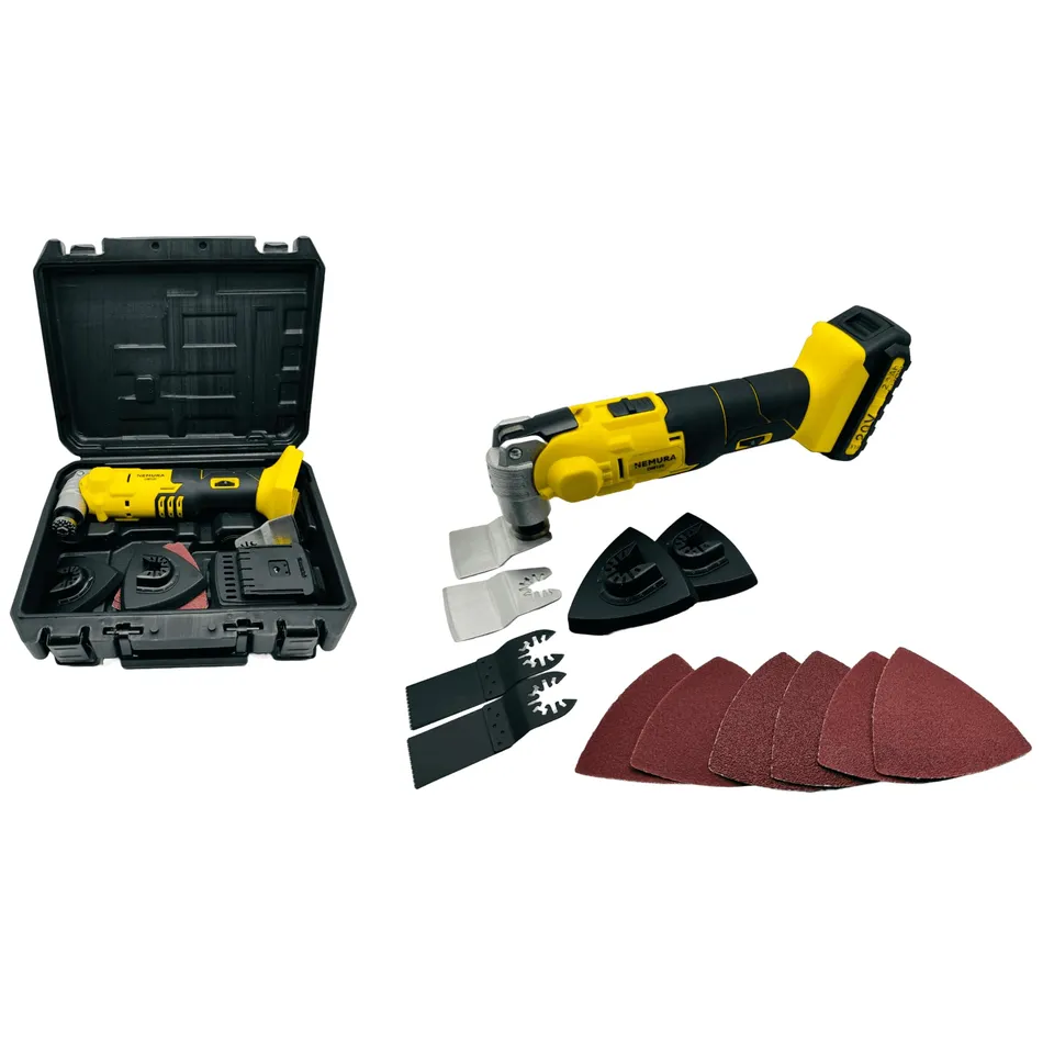 Nemura multitool oscillante 20V 2Ah 12 accessori con valigetta