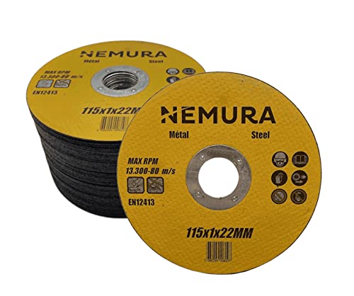 Nemura dischi da taglio 125 mm metallo 50 pezzi DT115122