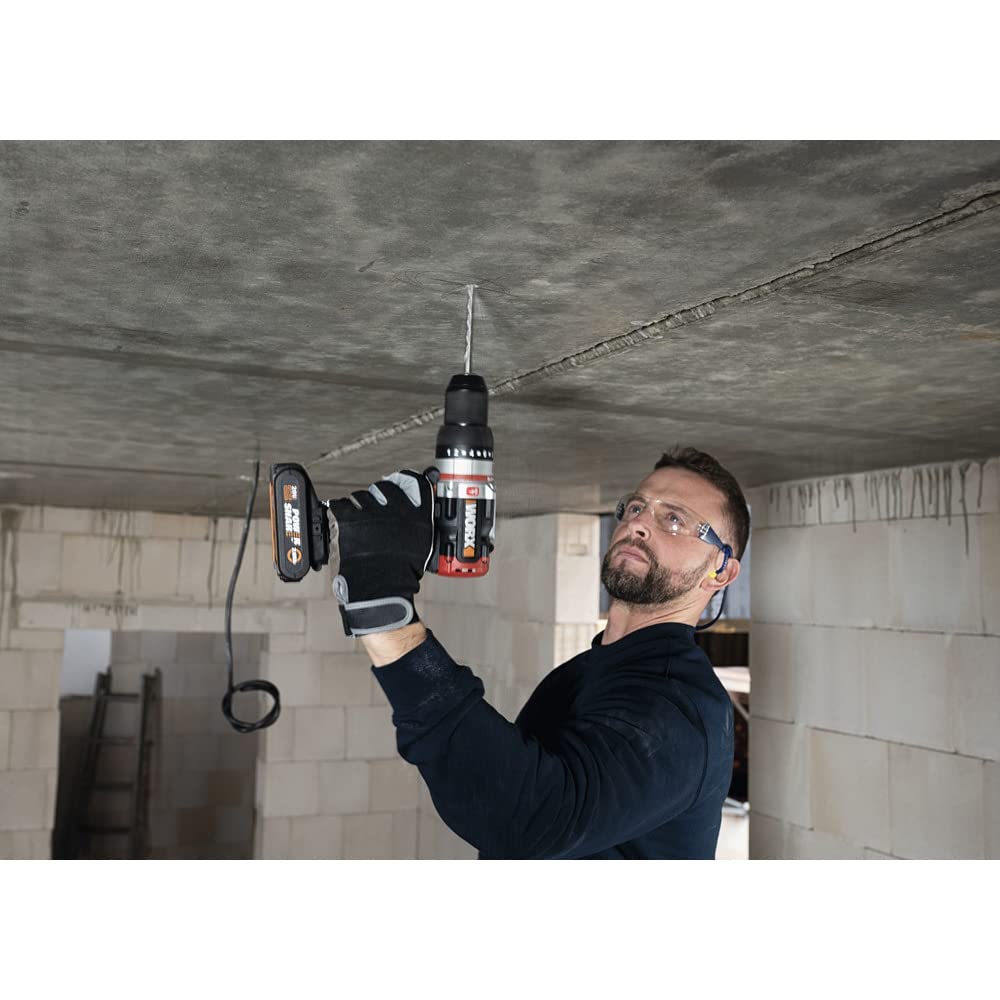 Worx WX354 trapano avvitatore 20V 60 Nm brushless 2x2Ah