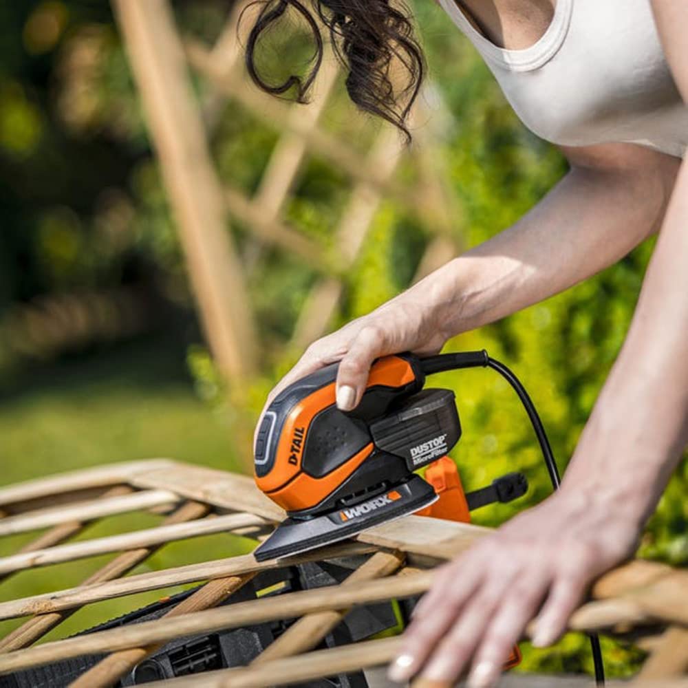 Worx WX648 levigatrice delta 65W con DUSTSTOP