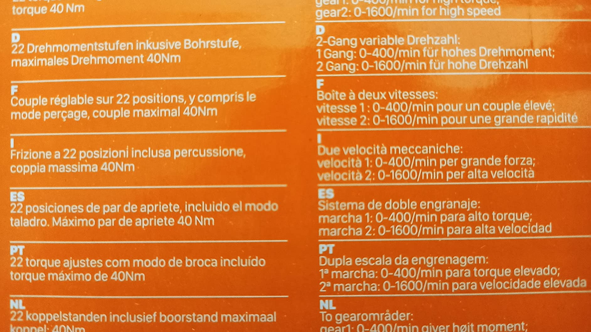 Worx WX370.9 Trapano Percussione 20V 50Nm Corpo