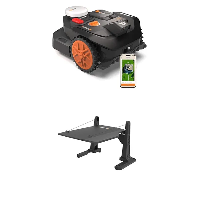 Worx Vision Cloud WR304E robot tosaerba 400 m² con garage