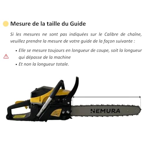 Nemura Barra Vap 30 cm 3/8LP Calibro 1,3 mm Motosega