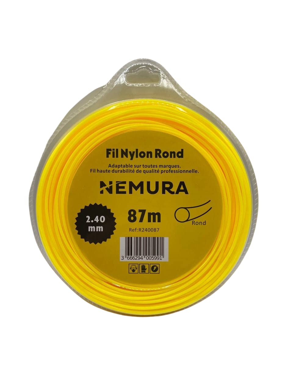 Nemura filo decespugliatore quadrato 3,0 mm 60 m