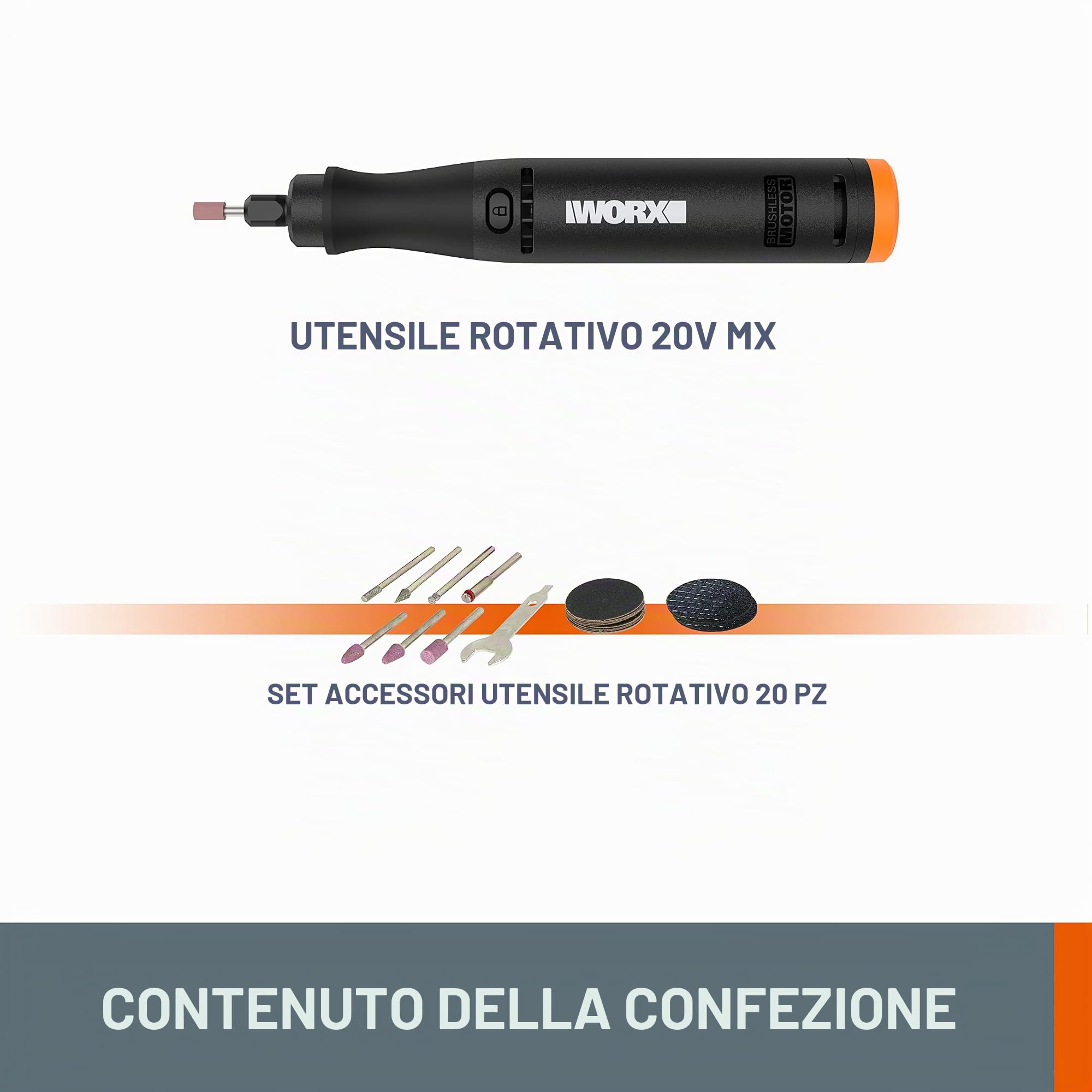 Worx WX739.9 utensile multifunzione 20V solo corpo MakerX