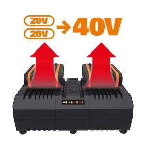 Worx WG384E Motosega a Batteria 40V 2 Batterie 35cm Brushless