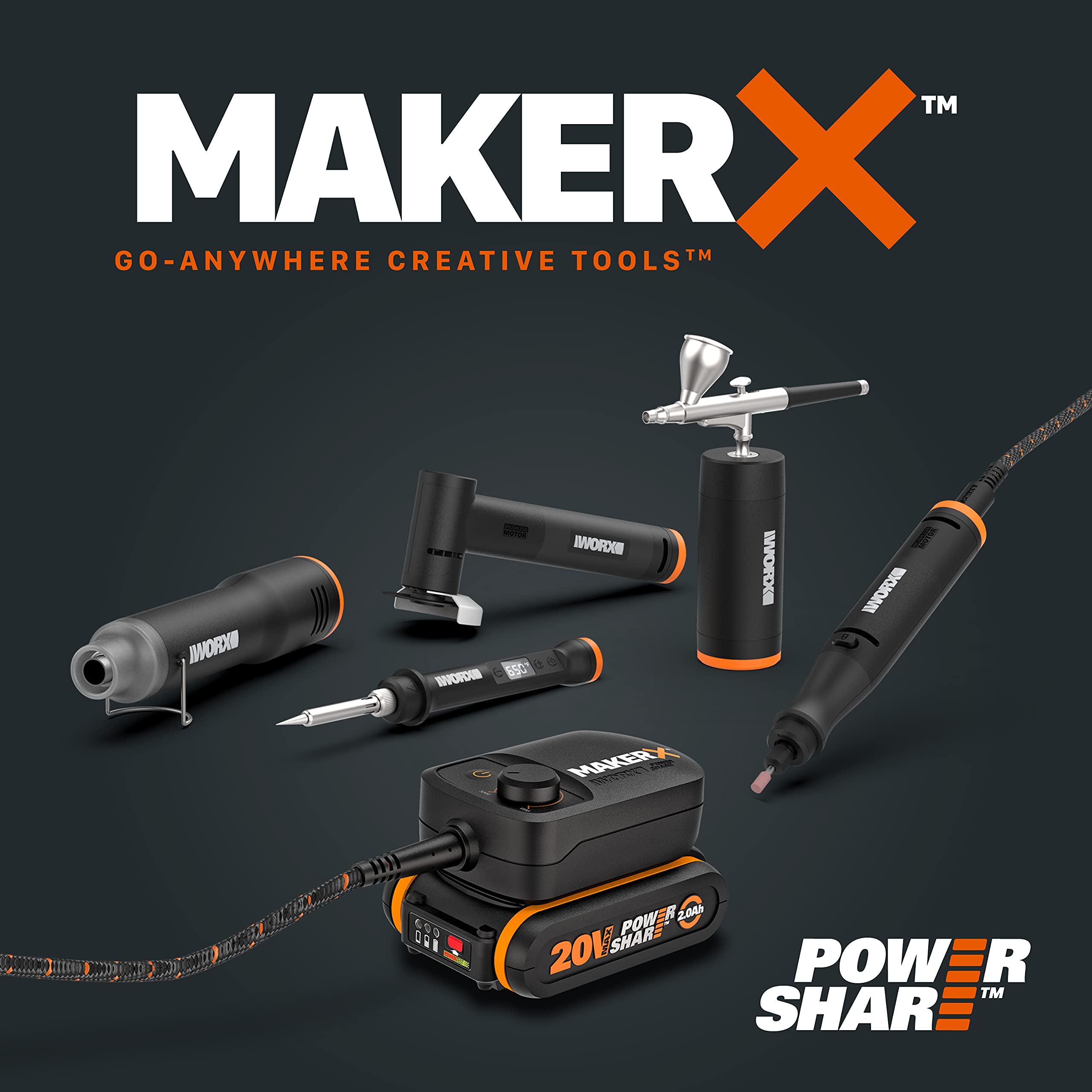 Worx WX744.9 saldatore controllo digitale 480°C solo corpo